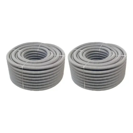 2 Rolo Conduíte Eletroduto 1/2   Reforçado Cinza Escuro 50 M