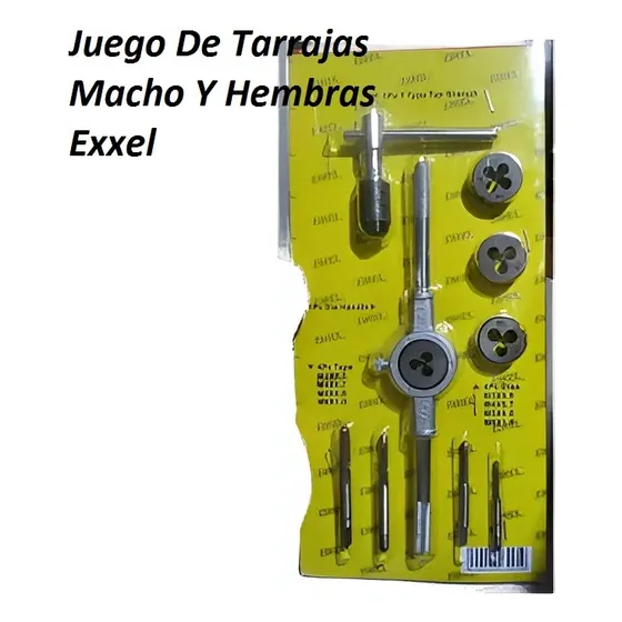 Juego De Tarrajas Macho Y Hembras Exxel