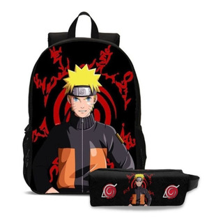 Kit Mochila Escolar Com Estojo Infantil Naruto Promoção Kit Mochila Escolar Com Estojo Infantil Naruto Promoção