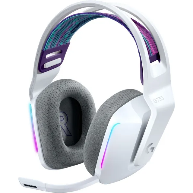 Diadema Logitech G733 Lightspeed Wireless Rgb Gaming Blanco