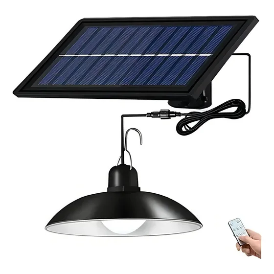 Lampara Solar 120 W Led Recargable Ampolleta Con Control