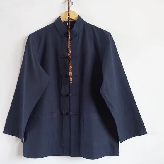 Chaqueta China Tradicional Para Hombres De Mediana Edad Y An