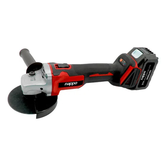 Amoladora Angular Inalámbrica Nappo 7000rpm 21v + Maletín