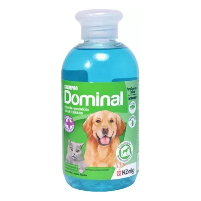 Shampoo Dominal Antipulgas Y Garrapatas Perro Y Gato 250ml 