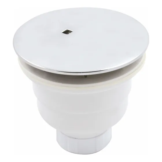 Válvula Piso Box Curta Com Saída Vertical 9cm Cromada Celi