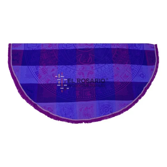 Souvenir México Mantel Prehispánico Redondo 1,5m (2 Pack) Color Cal.azteca/morado