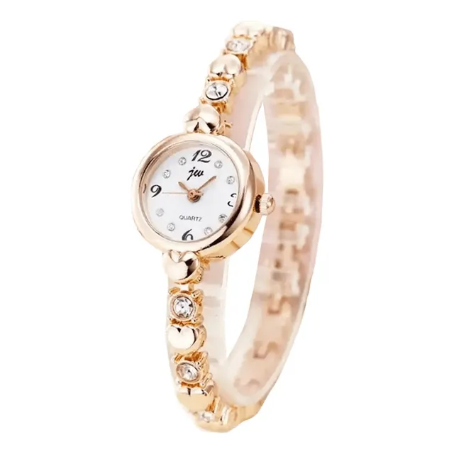 Reloj Dama Elegante Con Piedras En Su Pulsera Estilo Ideal