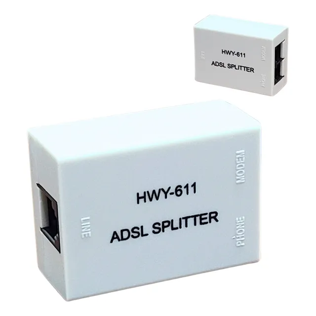 Adaptador Filtro Adsl Splitter Tlf Aba Internet Unidad