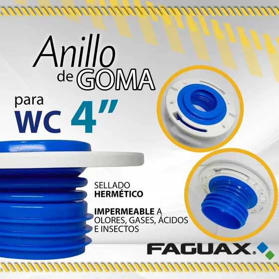 Anillo De Goma Para Inodoro 4  Faguax / 11802