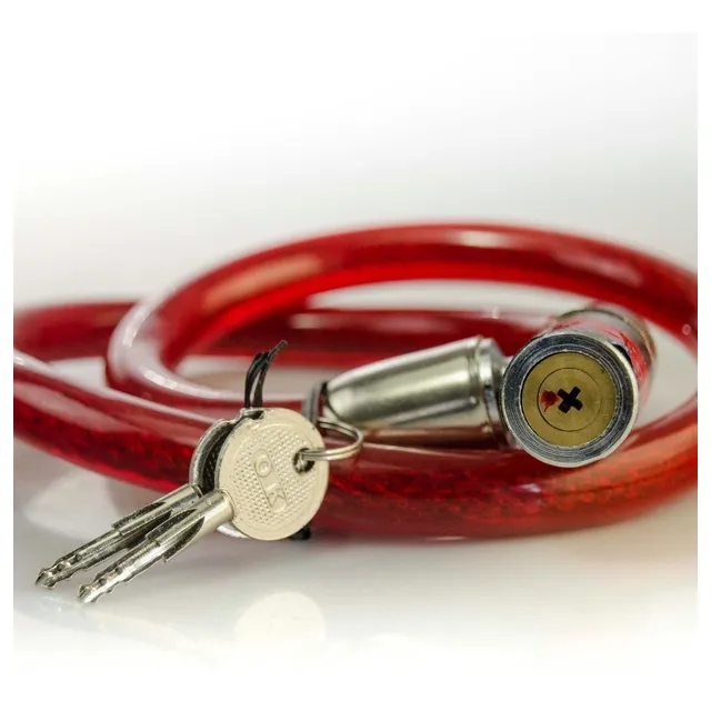 Guaya De Seguridad Con Candado Para Bicicletas Y Motos 