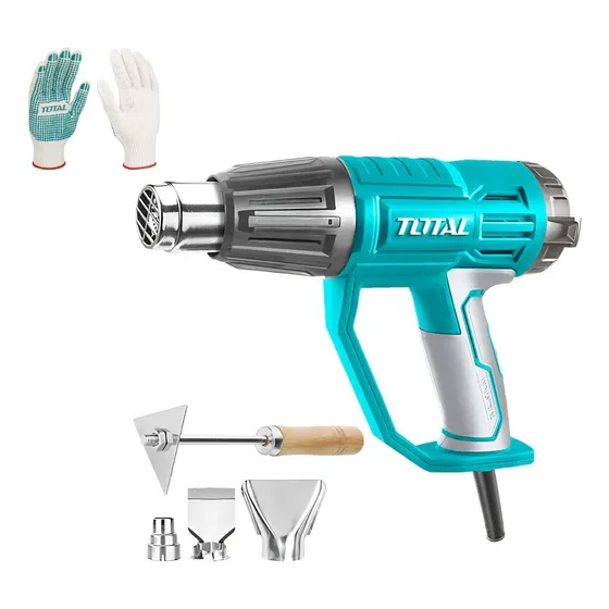 Pistola De Calor 2000w Tb20056 + Guantes Xl Tsp11102 Total