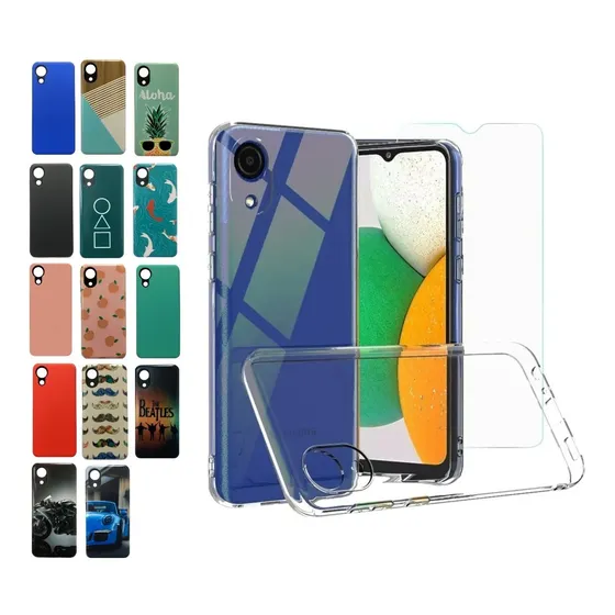Funda Para Samsung Galaxy A03 Core Case Reforzada + Vidrio