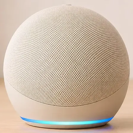 Alaxe Caixa De Som Inteligente Comando Voz Portátil Bluetoot Bege