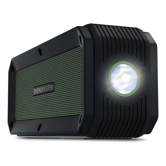 Bocina Energy Sistem Music Box Adventure Outdoor portátil con bluetooth waterproof verde 127V