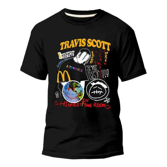 Camiseta Masculina Travis Scott Utopia Camisa Básica Unissex