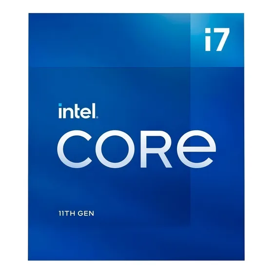 Processador gamer Intel Core i7-11700KF BX8070811700KF de 8 núcleos e 5GHz de frequência