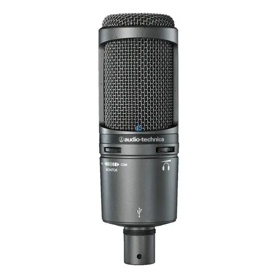 Micrófono Audio-Technica AT2020USB+ Condensador Cardioide color gris | Cuotas sin interés