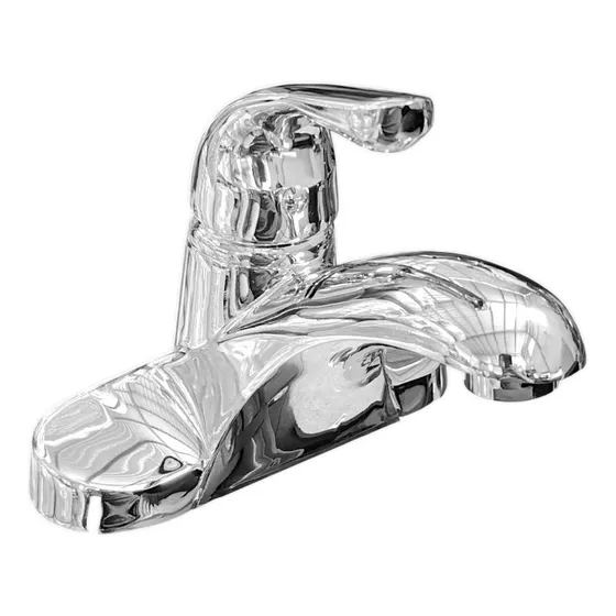 Mezcladora Cromada Monomando De Latón Para Lavabo Meer Acabado Cromado Color Plateado