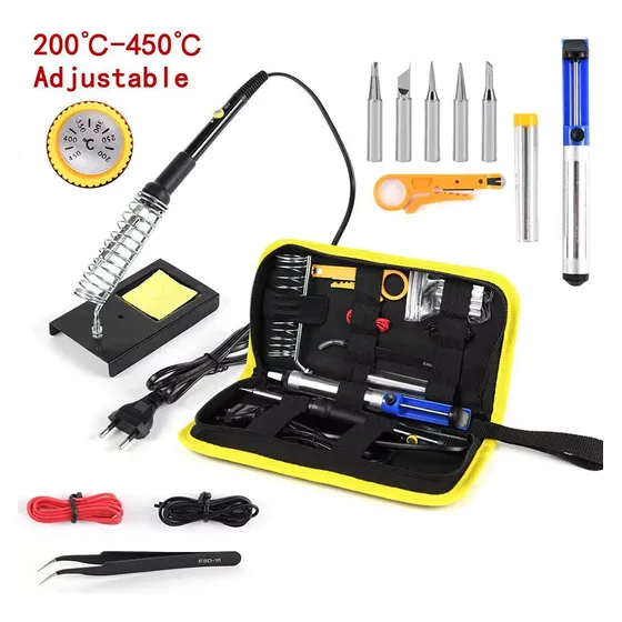 Kit Cautin Regulable 60w 15 Piezas