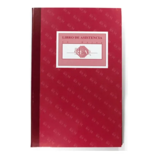 Libro Asistencia Rem Max Empastado 50 Hojas