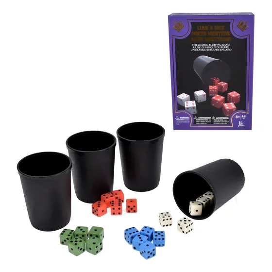Juego Dado Mentiroso Poker Color Rojo
