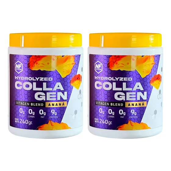 Nf Nutrition X2 Colágeno Hydrolizado Suplemento Ananá 240gr