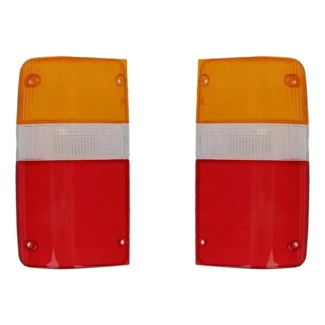 Juego  Lente Mica Acrilico Trasero P/ Hilux Tricolor 2001 2002 2003 2004 2005