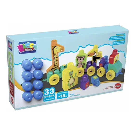 Bloques Tren Zoo Blocks