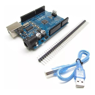 Placa Compatível Com Arduino Uno Atmega 328 Smd Com Cabo Usb Placa Compatível Com Arduino Uno Atmega 328 Smd Com Cabo Usb