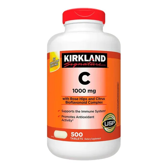 Vitamina C 1000 Mg 500 Tabletas Kirkland