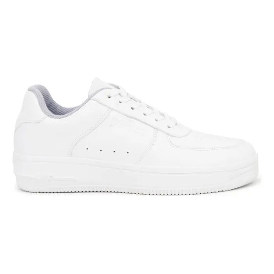 Zapatilla De Cuero Escolar Pariss Ja24-cg836j Blanco 