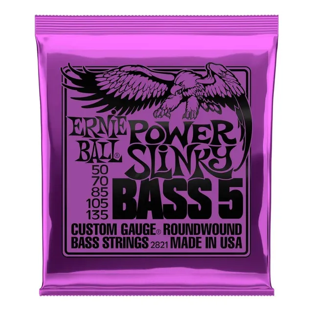 Cuerdas De Bajo 5 Cuerdas Ernie Ball 2821 Bass 5-str Power