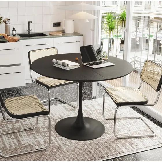 Set Mesa Tulip Redonda + 4 Sillas Cesca  - Alto Impacto