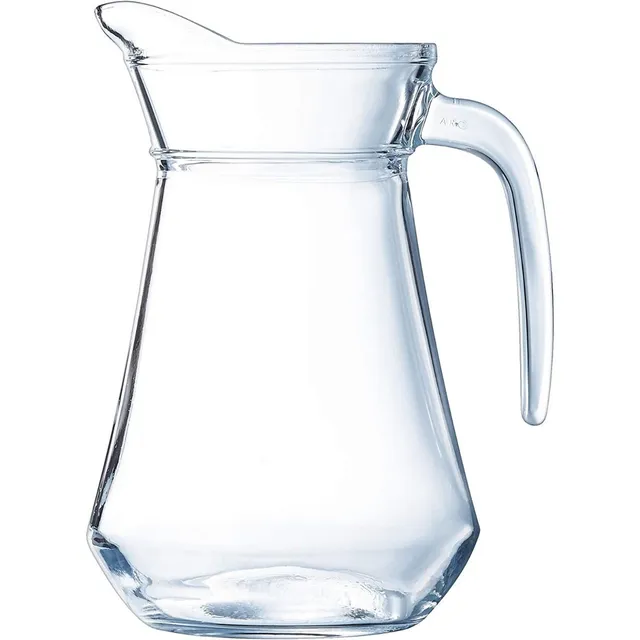 Jarra De Vidrio Templado 1 Litro Con Borde Vertedor