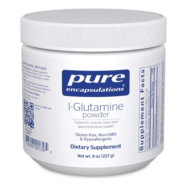 L-glutamina En Polvo Pure Encapsulations 227 G