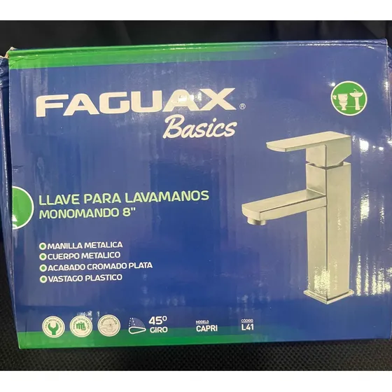 Llave Lavamanos  Monomando Fm Con Sus Canillas