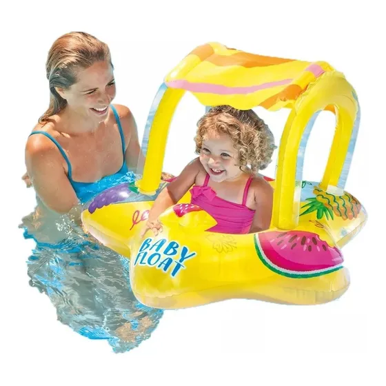Flotador Con Techo Intex Niño Niña Piscina Bebes Playa 56573