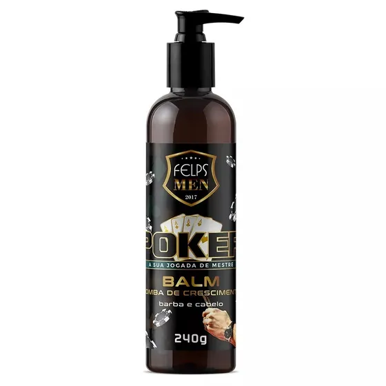 Felps Men Poker Balm Bomba Para Barba E Cabelo - 240g