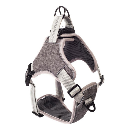Coleira Peitoral Antipuxão Para Cachorro Madog Comfort M Cinza Coleira Peitoral Antipuxão Para Cachorro Madog Comfort M Cinza