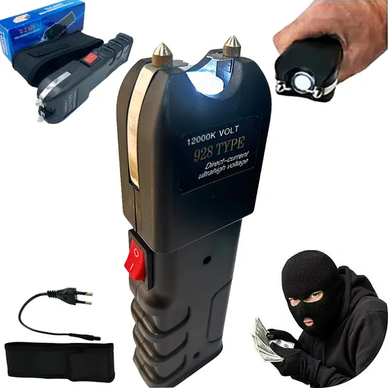 Lanterna Tática Militar 120.000 Volts Autodefesa Original
