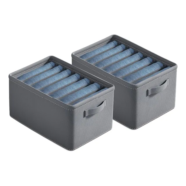 2ud. Cajas De Almacenamiento Para Vaqueros Suéter Grueso