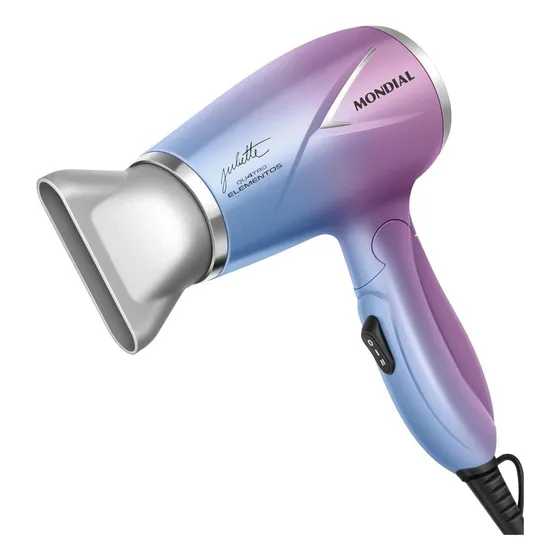Secador Cabelos Portátil Pequeno Bivolt 110v/220v Mondial