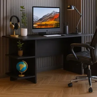 Acacia Escrivaninha Mesa Para Computador Gamer Cor Preto