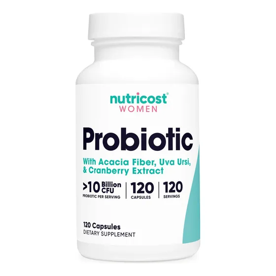 Probiótico Nutricost Women, 10 Mil Millones De Cfu, 120 Cápsulas