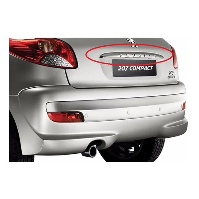 Moldura Porton Cromada Original Para Peugeot 206 Y 207