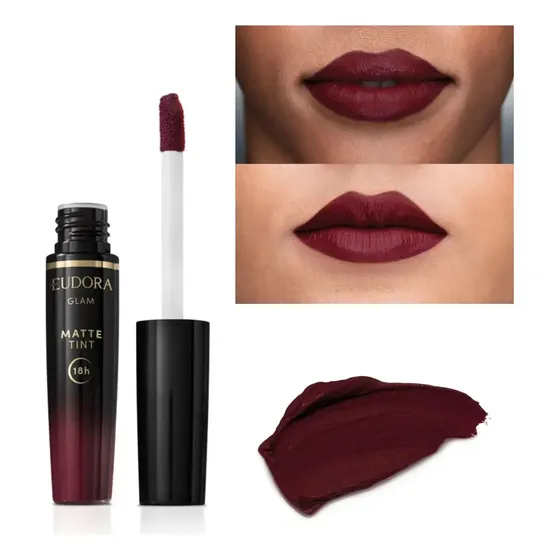 Batom Matte Tint Liquido 18 Horas Sem Retoque Eudora Cor - Vinho Sublime