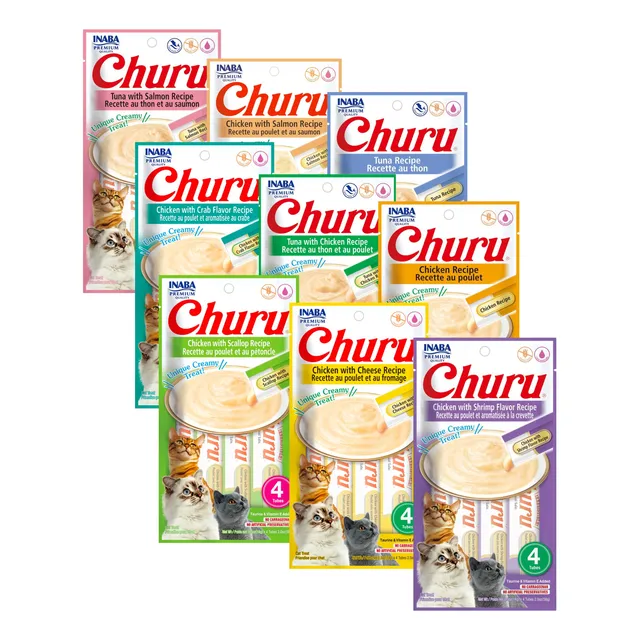 Churu Gatos - Pack 9 Variedades