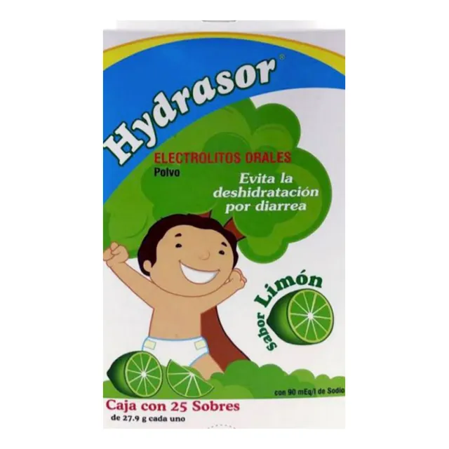 Hydrasor Orales Polvo Suero Caja Con 320 Sobres Limon.