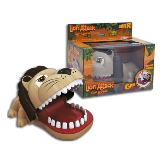 Lion Attack Con Sonido Ditoys Infantil Leon Muerde