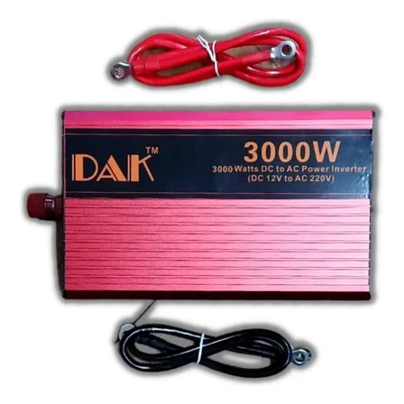 Inversor Voltaje Conversor De Corriente 12v 220v Auto 3000w